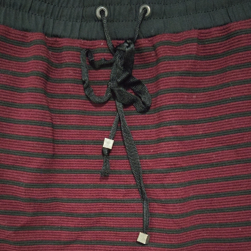 Lou & Grey Burgundy and Black Striped Pencil Skirt - Picture 3 of 3